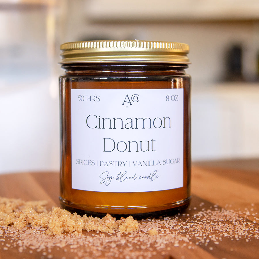 Cinnamon Donut Candle
